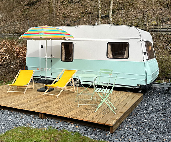 Ardenne Camping - Maboge (La Roche-en-Ardenne) Belgique - Camping Caravane vintage Glamping